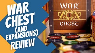 Review of WAR CHEST with SIEGE and NOBILITY Expansions  Board Game Perspective [upl. by Immij]