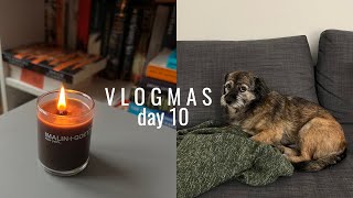 VLOGMAS Day 10 I rainy Sunday shrimp pasta dinner with mom [upl. by Rosenquist]