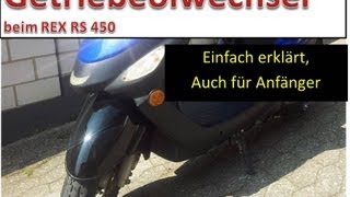 Getriebeölwechsel beim ROLLER am REX RS 450 [upl. by Atnom]