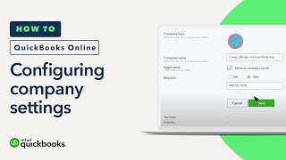 How to set up your company settings in QuickBooks Online [upl. by Amikay985]