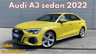 NOVO Audi A3 sedan 2022 Avaliação Completa  AutoIN [upl. by Krahmer]