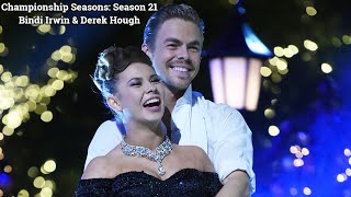 Championship Seasons Season 21 Bindi Irwin amp Derek Hough [upl. by Adnarom]