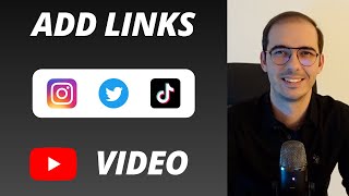 How to Add Social Media Link in YouTube Video Description 2024 [upl. by Audrey405]