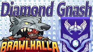 Brawlhalla  Diamond Tier Gnash Gameplay [upl. by Haissi]