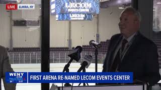 Elmiras First Arena renamed LECOM Events Center [upl. by Tani]