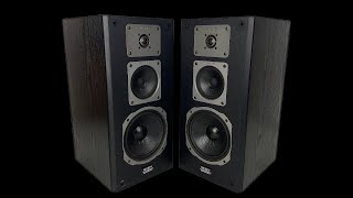 Quadral  Merin Mk II  3Way Bassreflex  120 watt  Speaker set [upl. by Corell538]