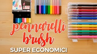 Pennarelli Brush SUPER ECONOMICI per iniziare con il BRUSH LETTERING  Proviamoli insieme [upl. by Merari75]