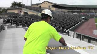 Progress in the Bullpen at Roger Dean Stadium 2016 [upl. by Sirmons]