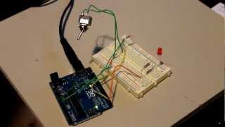 Simple Arduino toggle switch example [upl. by Arehahs]