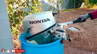 HONDA 8HP 4 STROKE SHORT SHAFT TEST [upl. by Adnola]