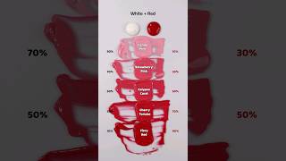 White VS RedSatisfying Color mixing 🎨 satisfying mixedcolors asmr [upl. by Norret225]