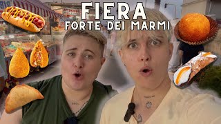 VLOG IN FIERA A FORTE DEI MARMI ABBIAMO MANGIATO TROPPO food mukbang [upl. by Lledniuq]