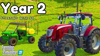 Starting With 0 In Farming Simulator 22  Rags To Riches Challenge  Year 2 [upl. by Adrian]