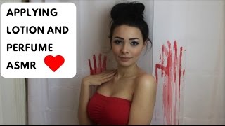 ASMR Applying Lotion and Perfume Soft Spoken Box Sounds Nail Tapping [upl. by Merissa]