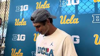 UCLA quarterback Ethan Garbers talks about UCLA’s comeback win over Hawaii in their season opener [upl. by Leggett173]