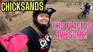 CHICKSANDS BEGINNER 💥Best Bike Park Ever [upl. by Demetra774]