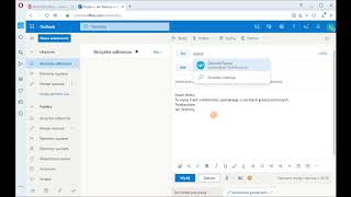 Office 365  Outlook  jak wysłać email [upl. by Oznole121]