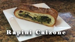 DELICIOUS Rapini Calzone [upl. by Neelahtak464]