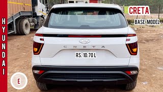 2022 Hyundai Creta 🔥 Creta E Diesel  Rs 1070L  Base Model  Most Detailed Walkaround Video [upl. by Ariad]