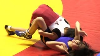 Wrestling 東川加奈 × 塚本かおり 37Kg JrQ Cup2012407 [upl. by Cicely]