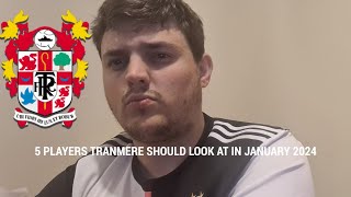 5 PLAYERS TRANMERE SHOULD LOOKS AT WHO ARE OUT CONTRACT IN 2024 [upl. by Akcire]