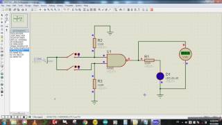 NAND Gate Simulation in Proteus  Proteus Simulation Tutorial [upl. by Ailet]