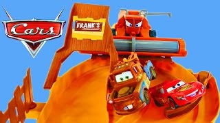 CARS Escape From Frank Track Set Disney Pixar Cars 2 Lightning Mcqueen Superhero Superman Mater [upl. by Svend887]