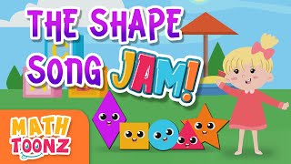 The Shape Song Jam Learning About Shapes All Around Us  Math Toonz  Learning Songs for Kids [upl. by Einhpad33]