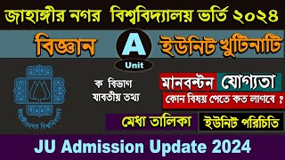 Jahangirnagar University admission Circular 2024 JU ka unit Admission Apply Circular 202324 [upl. by Gimpel]