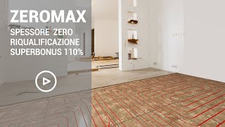 ZEROMAX RADIANTE A PAVIMENTO a zero spessore ideale per la RISTRUTTURAZIONE [upl. by Ushijima]