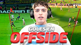 DAVOO XENEIZE REACCIONA A GOLES EN OFFSIDE EN EL FUTBOL ARGENTINO [upl. by Bone]