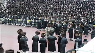 Viznitz Rebbe R Mendel And Spinka Rebbe Dance Mitzvah Tantz  Tammuz 5784 [upl. by Rebmit]