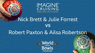 World Indoor Bowls Championship 2024 NBrett amp JForrest vs RPaxton amp ARobertson  Day 8 Match 4 [upl. by Clintock]