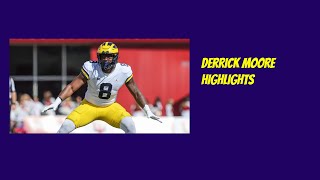 Derrick Moore Highlights Michigan Football [upl. by Trinatte468]