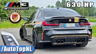 630HP BMW M3 G80 Manhart REVIEW on AUTOBAHN NO SPEED LIMIT by AutoTopNL [upl. by Eirovi]