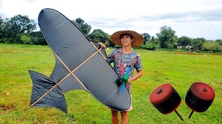 Incredible skill on making a kite DIY top from bottle cup [upl. by Virgie472]