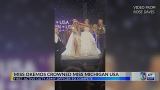 Miss Okemos crowned Miss Michigan USA [upl. by Enilhtak]