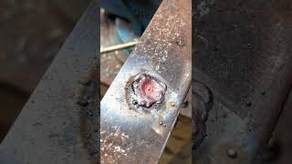 The secret of the welder with large holes in thin metal welding weld weldingtricks [upl. by Elleina]