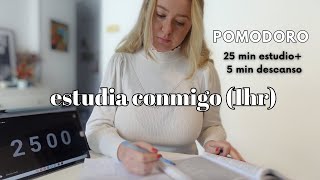 Estudia conmigo con música 📚 técnica Pomodoro 🍅 study with me [upl. by Jeannie]