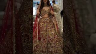 Beautiful bridal 👰 lehenga 💞 🌸 design 👌♥️🥰bridallehenga shorts [upl. by Hackney]