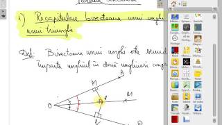 Teorema bisectoarei clasa a VII a wwwsupermeditatiiro [upl. by Aleira850]