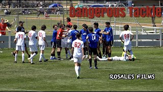 Direct Red Card Penalty Nomads SC vs LA Surf SC u16 MLS NEXT [upl. by Naginnarb]