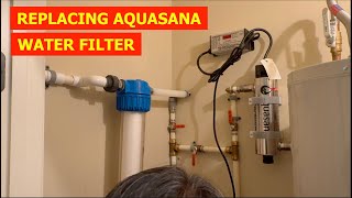 HOW TO REPLACE AQUASANA WHOLE HOUSE WATER FILTER [upl. by Sudoeht747]