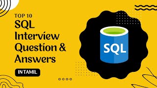 SQL Interview Questions and Answers for freshers  Crack Interview  Tamil  Part  1 [upl. by Vallonia]