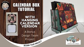 Country Craft Creations Bonus Project Calendar Box Tutorial amp Hanging Calendar Version [upl. by Aikaj368]