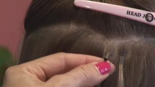 How To Attach Micro Ring Hair Extensions [upl. by Errot]