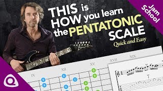 THIS is HOW you learn the PENTATONIC scale Quick and Easy [upl. by Clements]