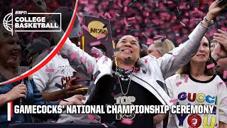 THE SOUTH CAROLINA GAMECOCKS ARE 2024 NATIONAL CHAMPIONS 🏆 FULL CEREMONY  ESPN College Basketball [upl. by Trescha]