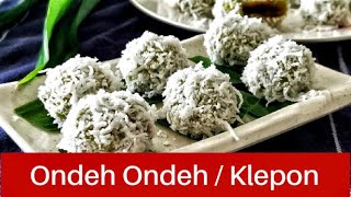 Ondeh ondeh  Klepon  How to make the delightful dessert with grated coconut and palm sugar [upl. by Berkshire]