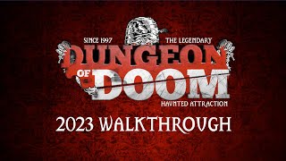 The Dungeon of Doom Haunted House 2023 Walkthrough [upl. by Thetisa]